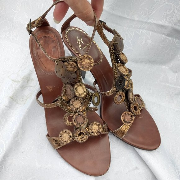 J. Vincent Embellished Mackenzie Heeled Sandals 6.5 - Picture 7 of 13
